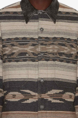 Veste en laine mélangée à motifs Dalton