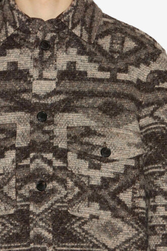 Veste en laine mélangée à motifs Kervon