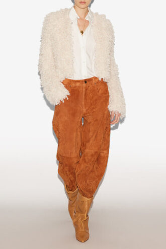 Veste en laine style fourrure Fedra