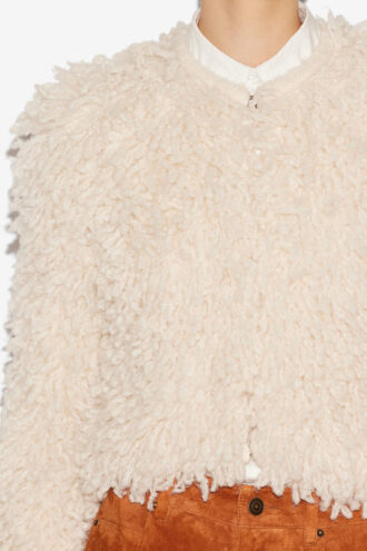 Veste en laine style fourrure Fedra