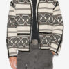 Veste jacquard à motif graphique Nelkis