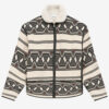 Veste jacquard à motif graphique Nelkis